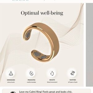 Gold Calmi Ring. All one size